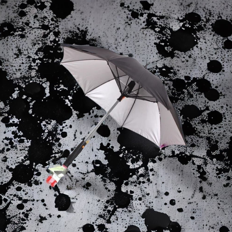 Sun Umbrella With Fan USB Rechargeable