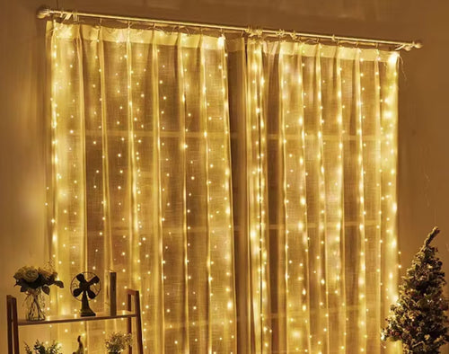 LED Fairy Light Curtain (Jaal) — Golden Room & Wedding Decor