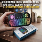 Mini Wireless PUBG Keyboard + Touchpad (RGB Backlit) thumbnail 1