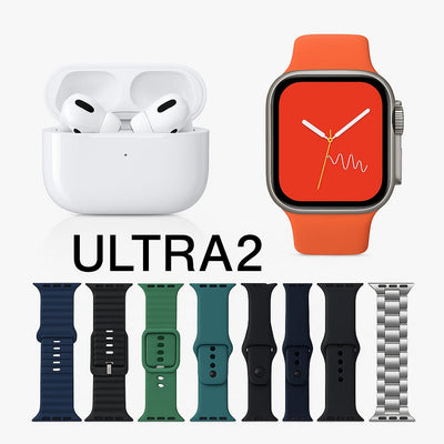 AirPods Pro 2 + Ultra Smart Watch — 7-in-1 Combo Gift Set