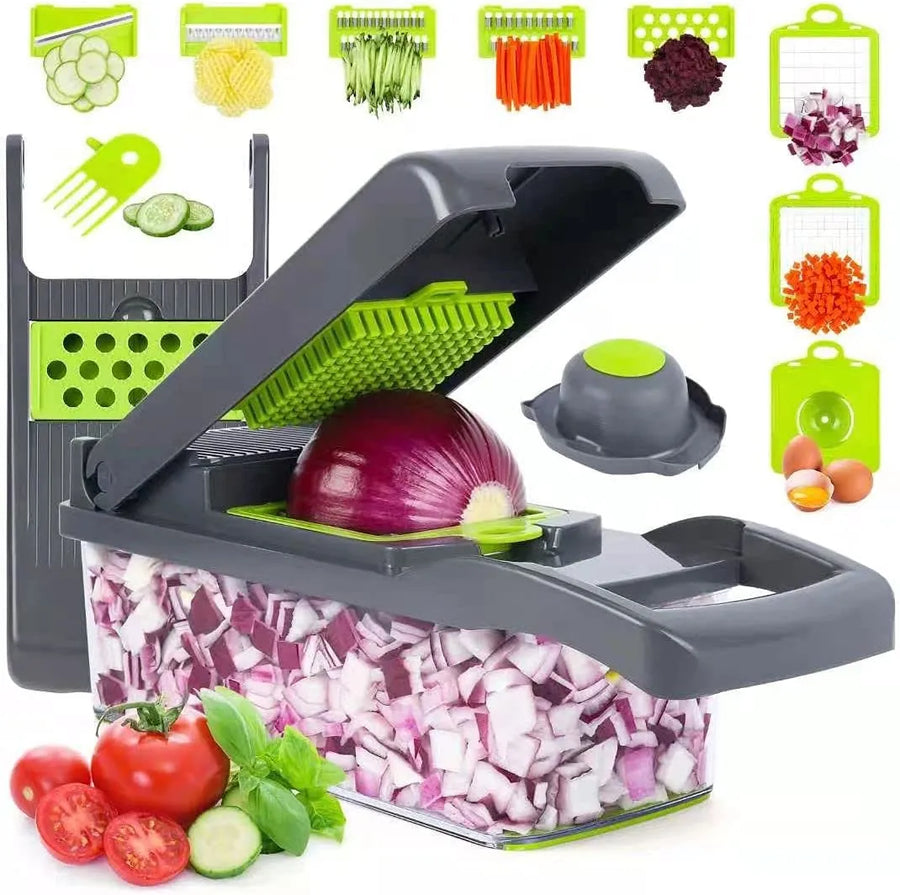 16-in-1 Multifunctional Vegetable Chopper & Slicer Set