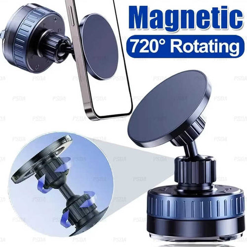 Premium 360° Magnetic Car Phone Mount — Wireless Charging Holder