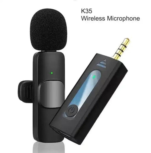 K35 Wireless Microphone — Plug & Play Lapel Mic for Phone