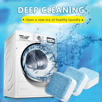 Washing Machine Cleaner Tablets — Pack of 12 Deep Cleaning Cubes