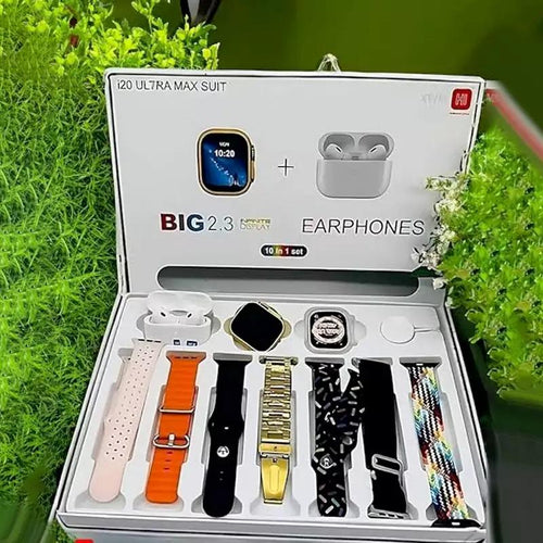 AirPods Pro 2 + Ultra Smart Watch — 7-in-1 Combo Gift Set